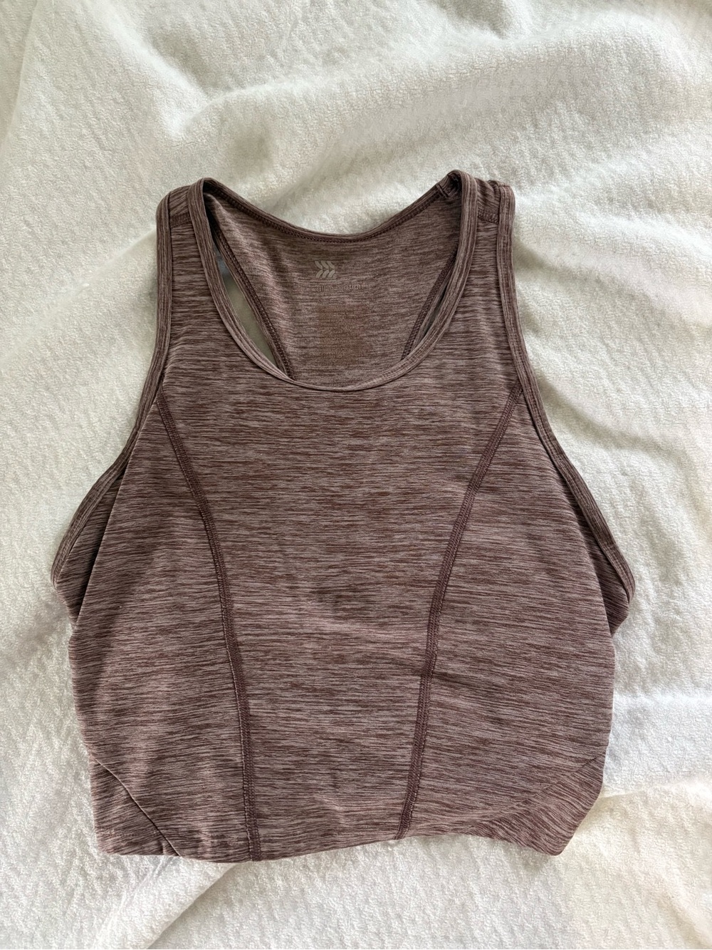 all in motion Mauve Heather Racerback Tank Top